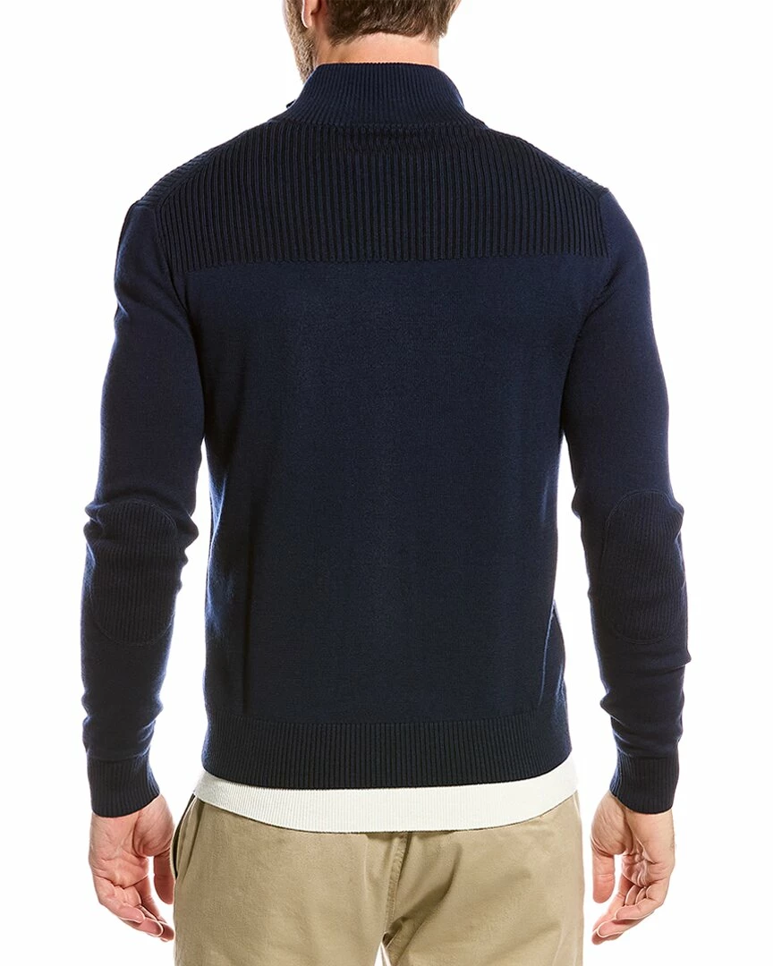 Budget β¨ Bruno Magli Merino Wool 1/2-Zip Mock Sweater Men Sweaters π - Image 2