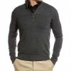 Budget 🤩 Bruno Magli Merino Wool 1/2-Zip Mock Sweater Men Sweaters ✨