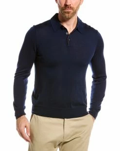 Hot Sale 🤩 Bruno Magli Merino Wool Polo Sweater Men Sweaters 🔔