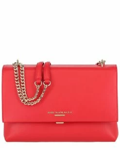 Cheap 🥰 Bruno Magli Chain Leather Shoulder Bag 👩 Women Shoulder Bags 🌟