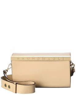 Hot Sale 🌟 Bruno Magli Bar Tool Box Leather Shoulder Bag 👩 Women Shoulder Bags 🔔