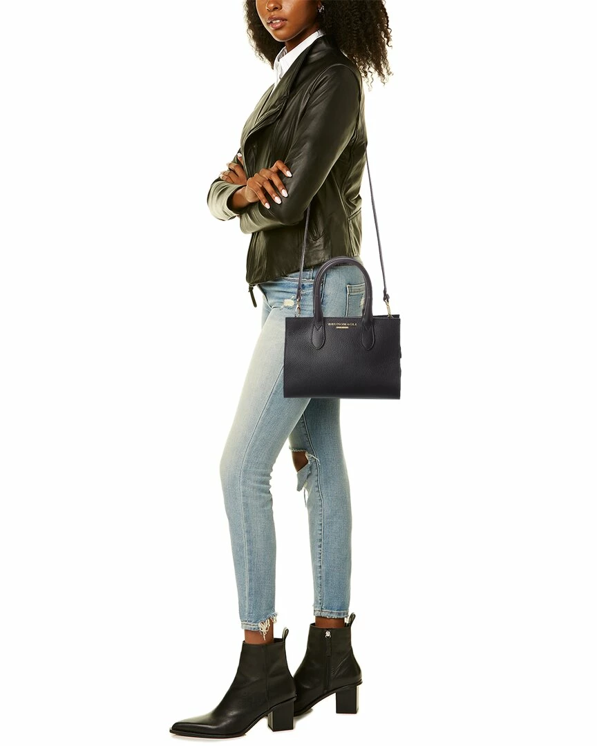 Best deal β€οΈ Bruno Magli Top Handle Leather Crossbody π© Women Crossbody Bags π - Image 4