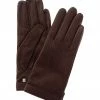 Buy 🎁 Bruno Magli Logo Cuff Cashmere-Lined Leather Gloves 👩 Women 🛒