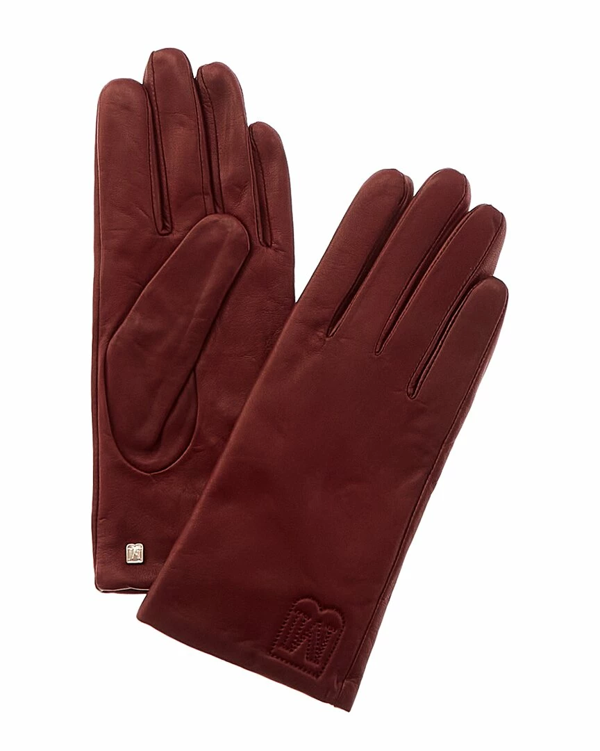Cheap π Bruno Magli Logo Cashmere-Lined Quilted Leather Gloves π© Women βοΈ
