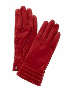 Promo 🎉 Bruno Magli Channel Quilted Cuff Cashmere-Lined Leather Gloves 👩 Women 🎉