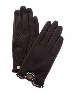 Promo 😀 Bruno Magli Cashmere-Lined Leather Driver Gloves 👩 Women 🧨