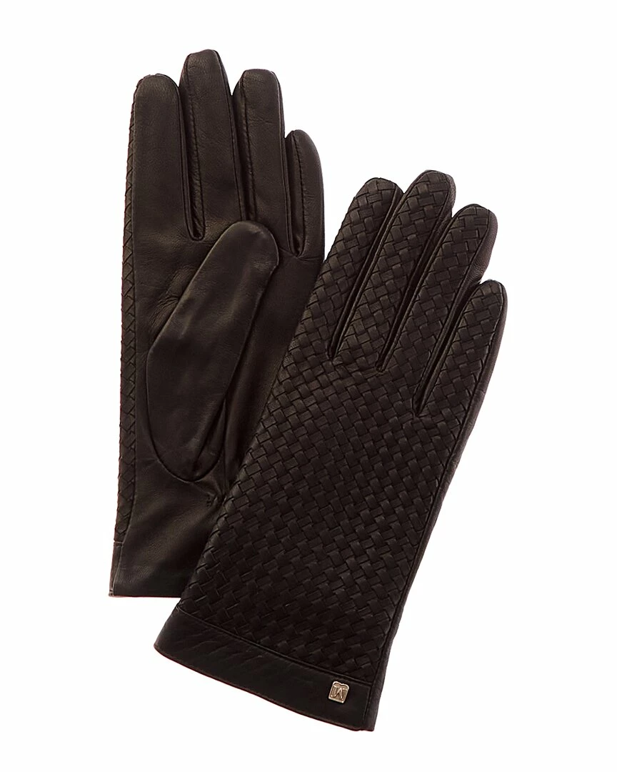 Wholesale β Bruno Magli Basket Weave Cashmere-Lined Leather Gloves π© Women π―