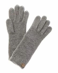 Hot Sale 🥰 Bruno Magli Honeycomb Knit Cashmere Gloves 👩 Women 👏
