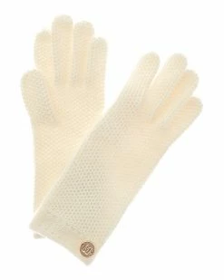 Brand new 🛒 Bruno Magli Honeycomb Knit Cashmere Gloves 👩 Women 👏