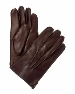 New ✨ Bruno Magli Classic Cashmere-Lined Leather Gloves Men 🔔