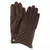 Coupon 🤩 Bruno Magli Diamond Quilted Cashmere-Lined Leather Gloves 👩 Women 👍