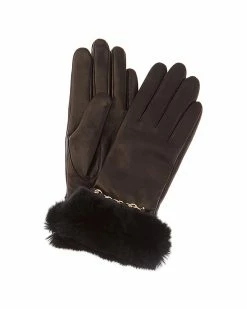 Cheap 💯 Bruno Magli Cashmere-Lined Leather Gloves 👩 Women ⌛