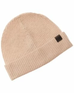 Best Sale 😀 Bruno Magli Plaited Ribbed Cashmere Beanie Men Hats 🌟