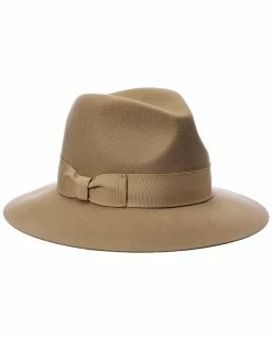 Cheapest 🧨 Bruno Magli Wool Felt Fedora 👩 Women Hats 💯