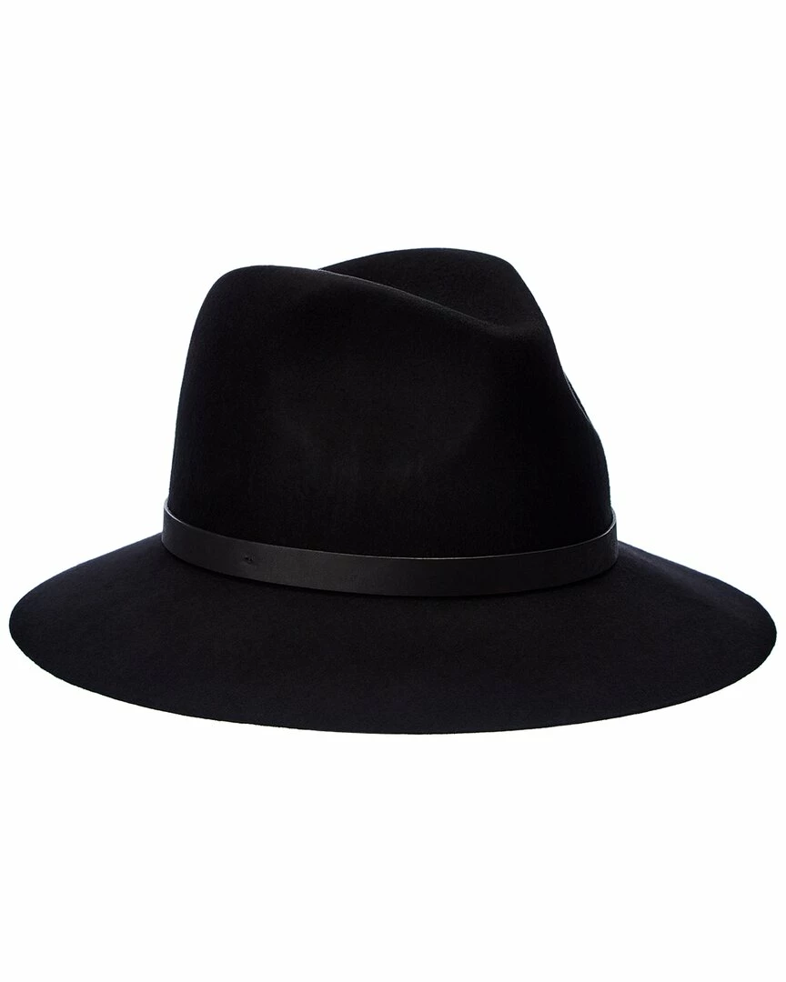 Wholesale π Bruno Magli Leather-Trim Wool Felt Fedora π© Women Hats π€©
