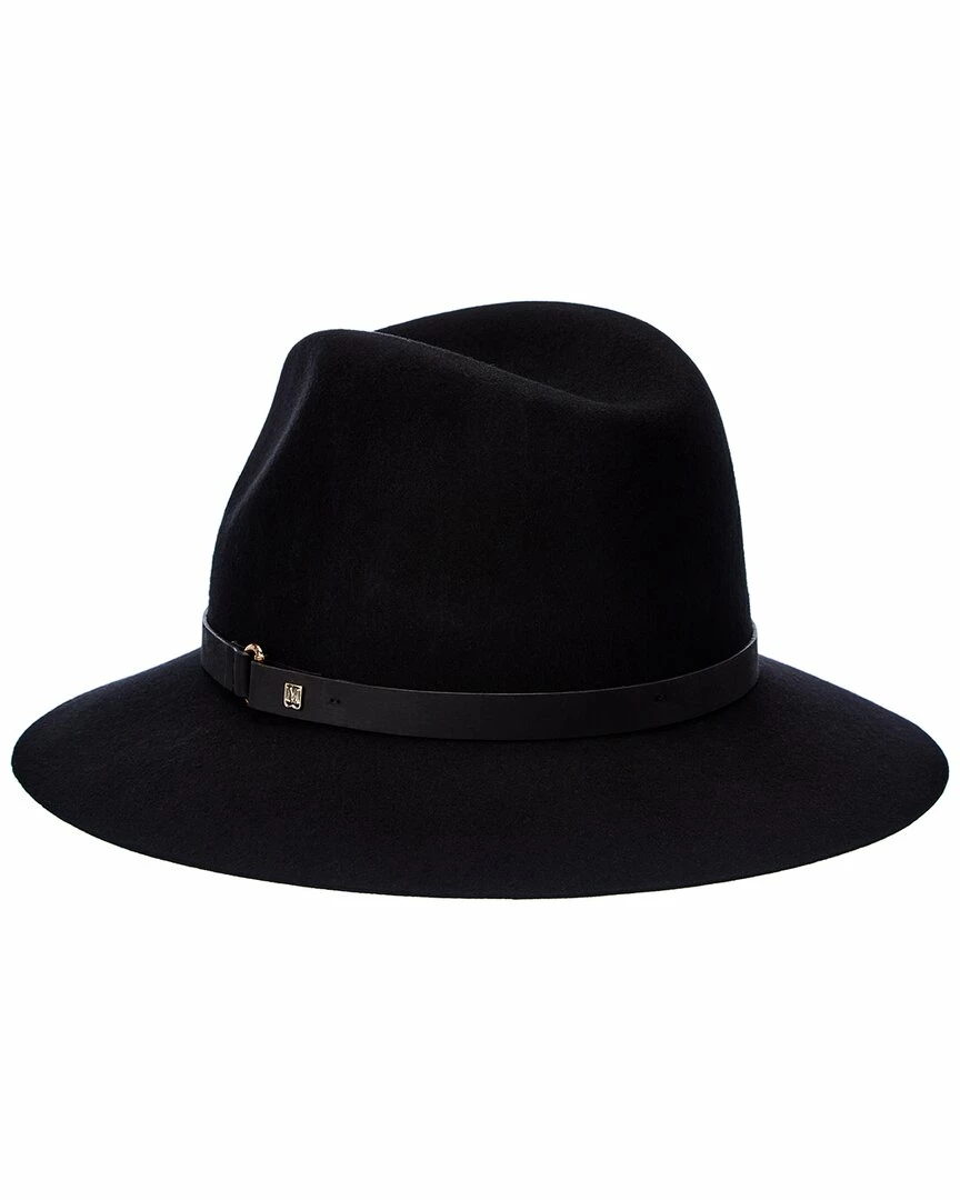 Wholesale π Bruno Magli Leather-Trim Wool Felt Fedora π© Women Hats π€© - Image 2