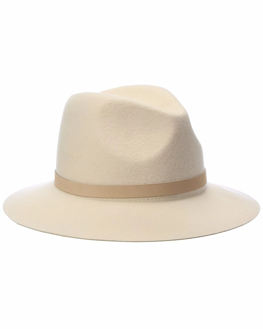 Outlet β Bruno Magli Leather-Trim Wool Felt Fedora π© Women Hats π