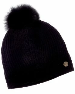 Wholesale 🌟 Bruno Magli Rib Slouch Wool & Cashmere-Blend Hat 👩 Women Hats ✔️