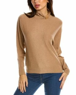 Discount ✨ Bruno Magli Dolman Mock Wool & Cashmere-Blend Sweater 👩 Women Sweaters & Knits 🔔