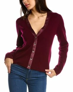 Top 10 👍 Bruno Magli V-Neck Wool & Cashmere-Blend Cardigan 👩 Women Sweaters & Knits ✔️
