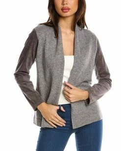 Promo 👍 Bruno Magli Open Wool & Cashmere-Blend Cardigan 👩 Women Sweaters & Knits 🌟