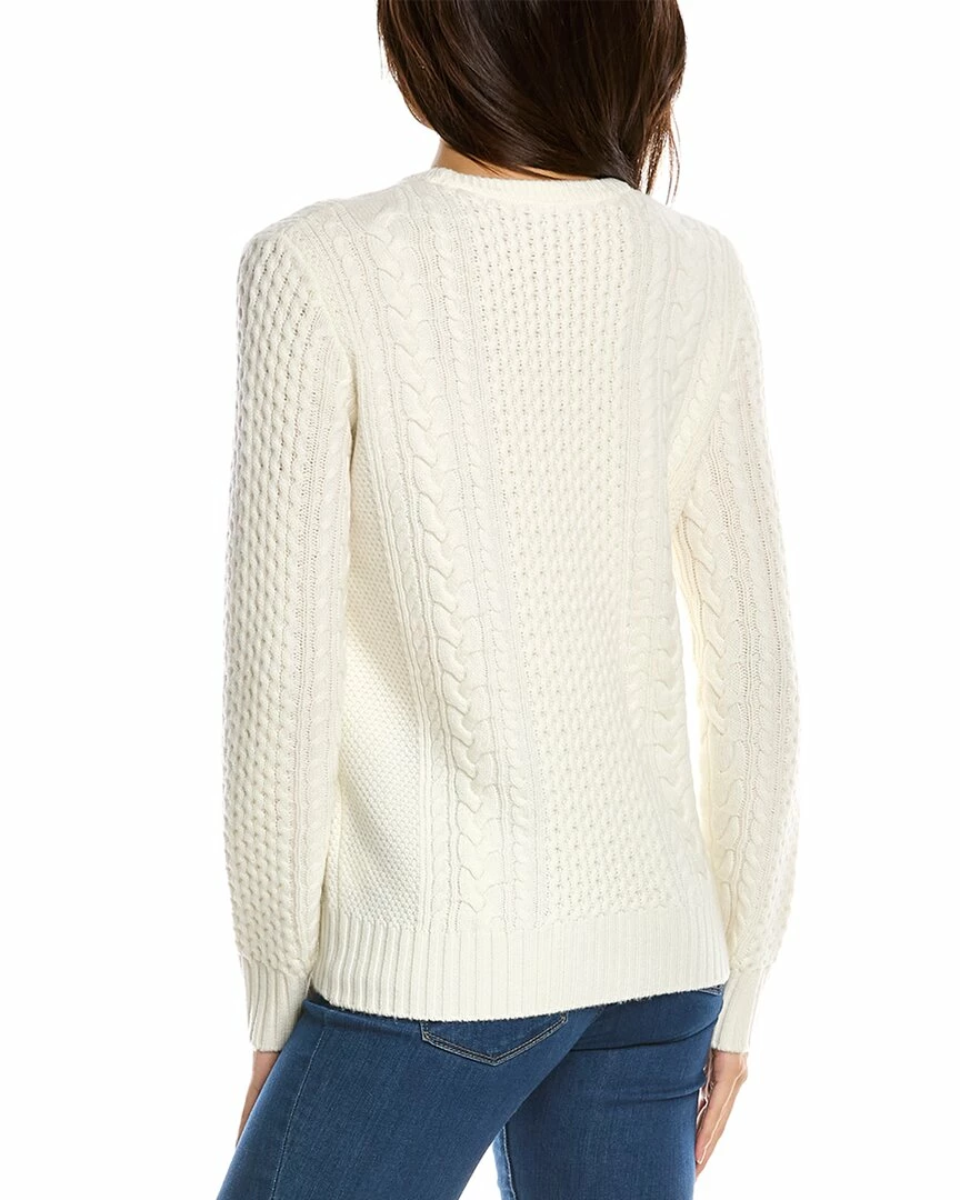 Cheap 𧨠Bruno Magli Fisherman Cable Wool Sweater π© Women Sweaters & Knits π - Image 2