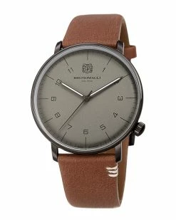 Discount 🎁 Bruno Magli Men's Leather ⌚ Watch ⌚ Watches 🥰