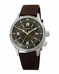 Promo ⌛ Bruno Magli Men's Leather ⌚ Watch ⌚ Watches 🎉