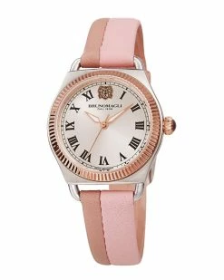 Flash Sale 💯 Bruno Magli 👩 Women's Leather ⌚ Watch ⌚ Watches 🌟