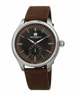 Best Pirce ✨ Bruno Magli Men's Leather ⌚ Watch ⌚ Watches 💯