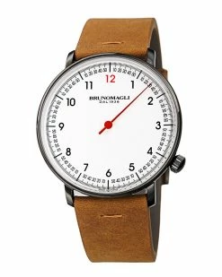 Flash Sale 🌟 Bruno Magli Men's Leather ⌚ Watch ⌚ Watches 🥰