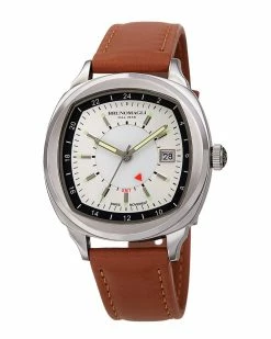 Best deal 😀 Bruno Magli Men's Leather ⌚ Watch ⌚ Watches ❤️
