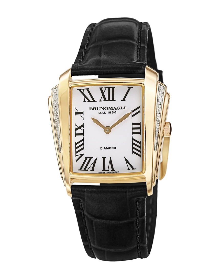 Outlet π Bruno Magli π© Women's Leather Diamond β Watch β Watches π―