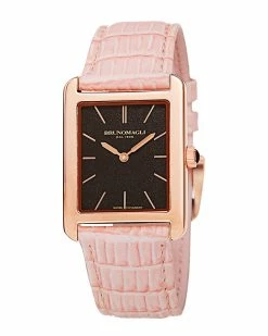Discount ⭐ Bruno Magli 👩 Women's Leather ⌚ Watch ⌚ Watches 😉